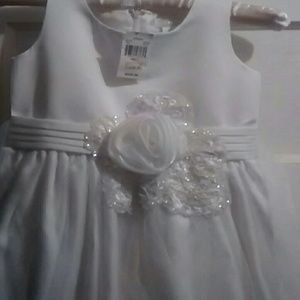 White satin dress